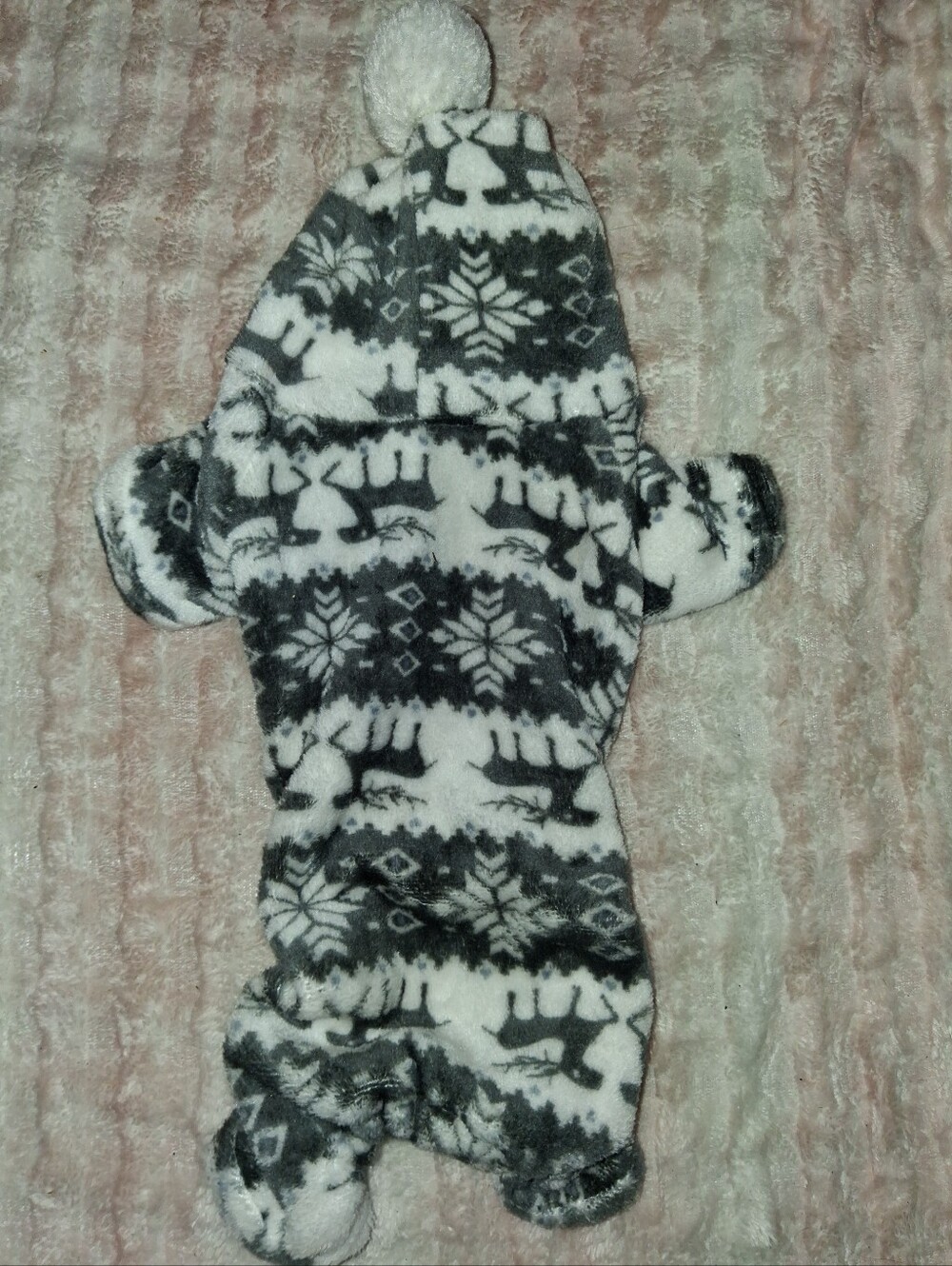 Cozy Soft Reindeer Pattern Dog’s Sweater Hoodie